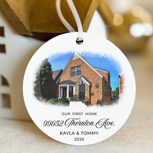 New Home Ornament - Personalized New Home Christmas Photo Ornament 2025
