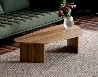 Modern Coffee Table - Unique coffee table - Wooden coffee table - Minimalist coffee table - Living room coffee table - Unusual shape table