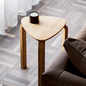 Unique Side Table - Modern End Table - Organic shape Wood Table - Minimalist End/Side Table for Living Room - Set of End Side Tables