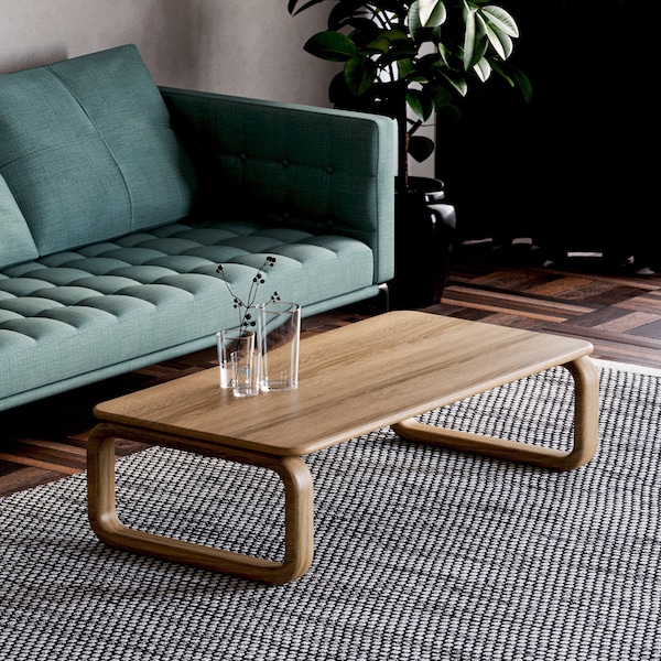 Modern Coffee Table - Aesthetic coffee table - Wooden oak coffee table - Minimalist coffee table - Scandi coffee table - Unique coffee table