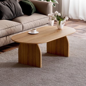 Unique Coffee Table Furniture - Modern oak coffee table - Scandi coffee table - Original coffee table -Wooden coffee table-Living room table
