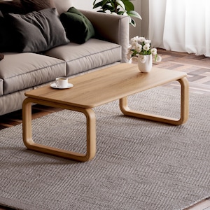 Unique Coffee Table - Modern coffee table - Wooden oak coffee table - Minimalist coffee table - Scandi coffee table - Furniture