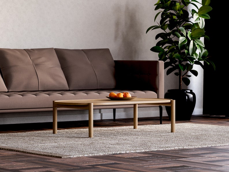 Modern Coffee Table for living room Aesthetic coffee table Original coffee table Wooden coffee table Mid-century coffee table zdjęcie 2