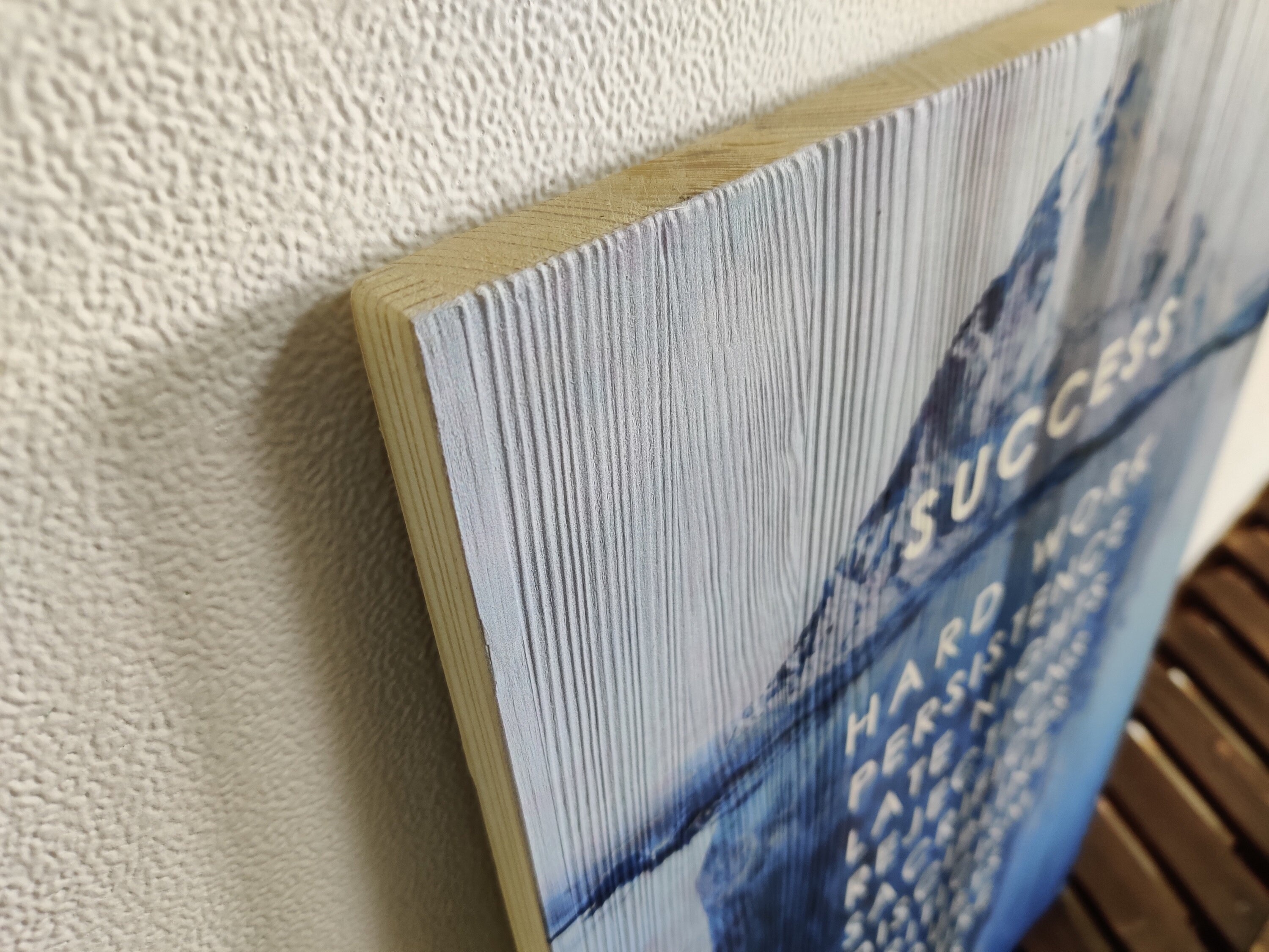 Motivational wall decor in blue color Home Office decor Etsy