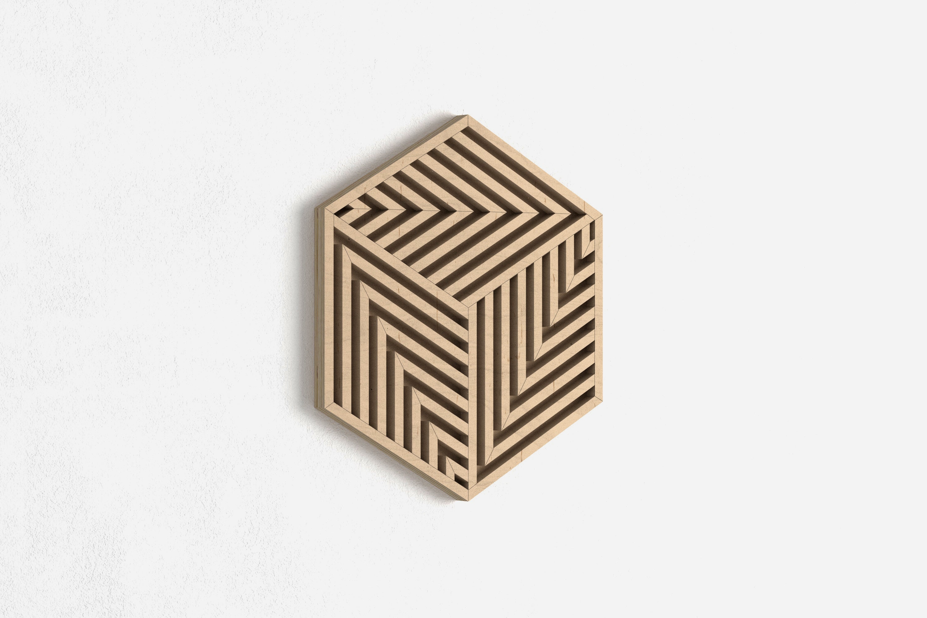 Moderne Holz-Wand-Kunst Geometrische Holz-Wand-Kunst | Etsy