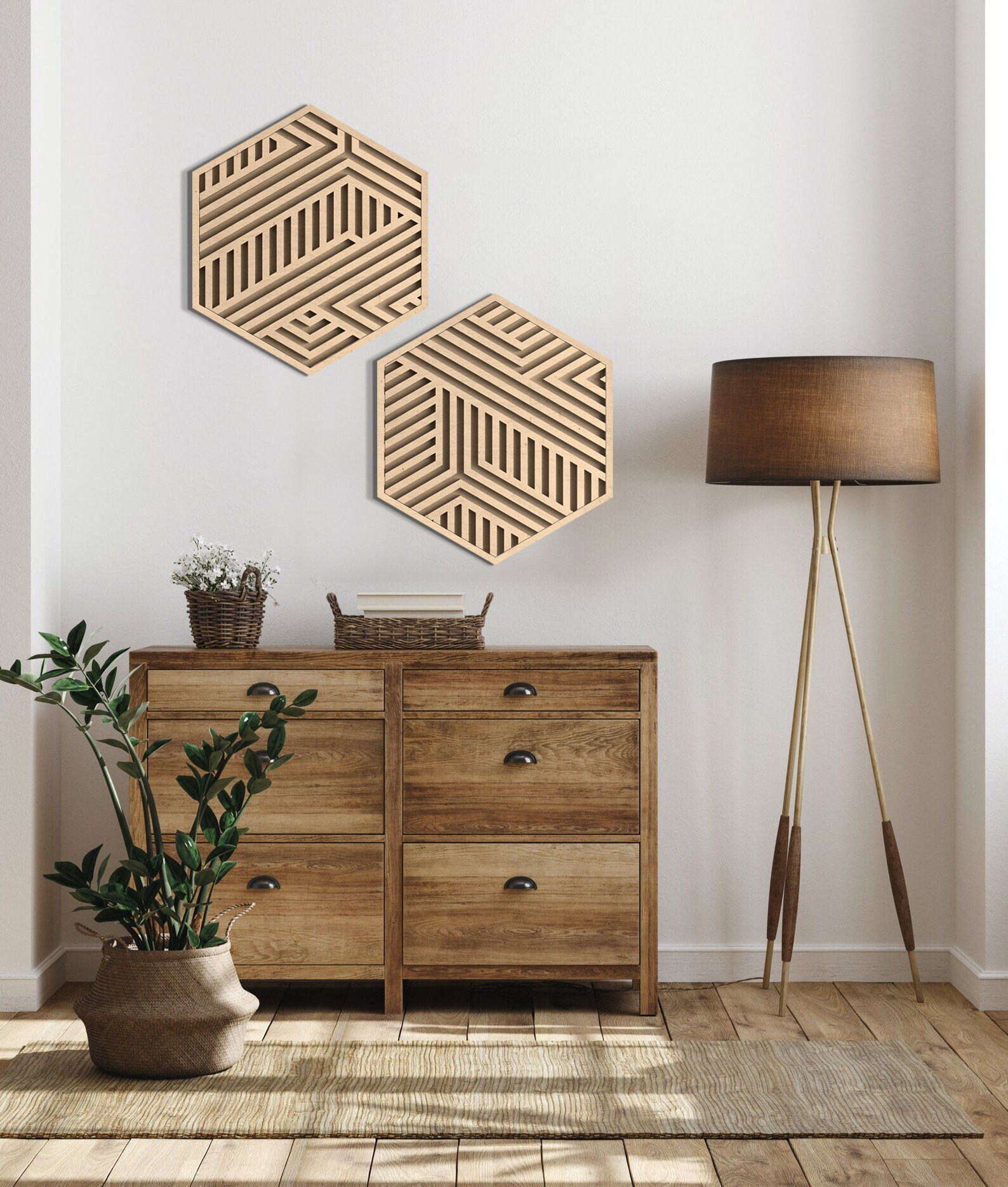 Modern Wood Wall Art Geometric Wood Wall Panels Abstract Etsy