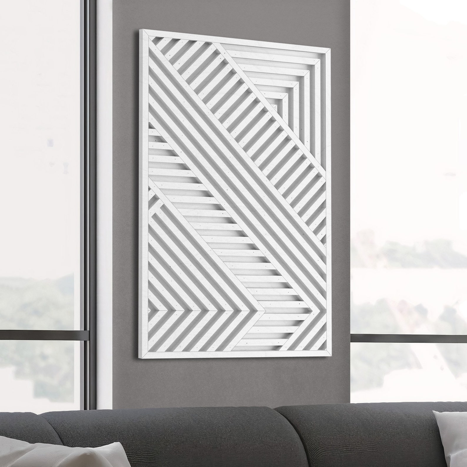 Geometric Wood Wall Art Abstract Wooden Wall Art Modern - Etsy