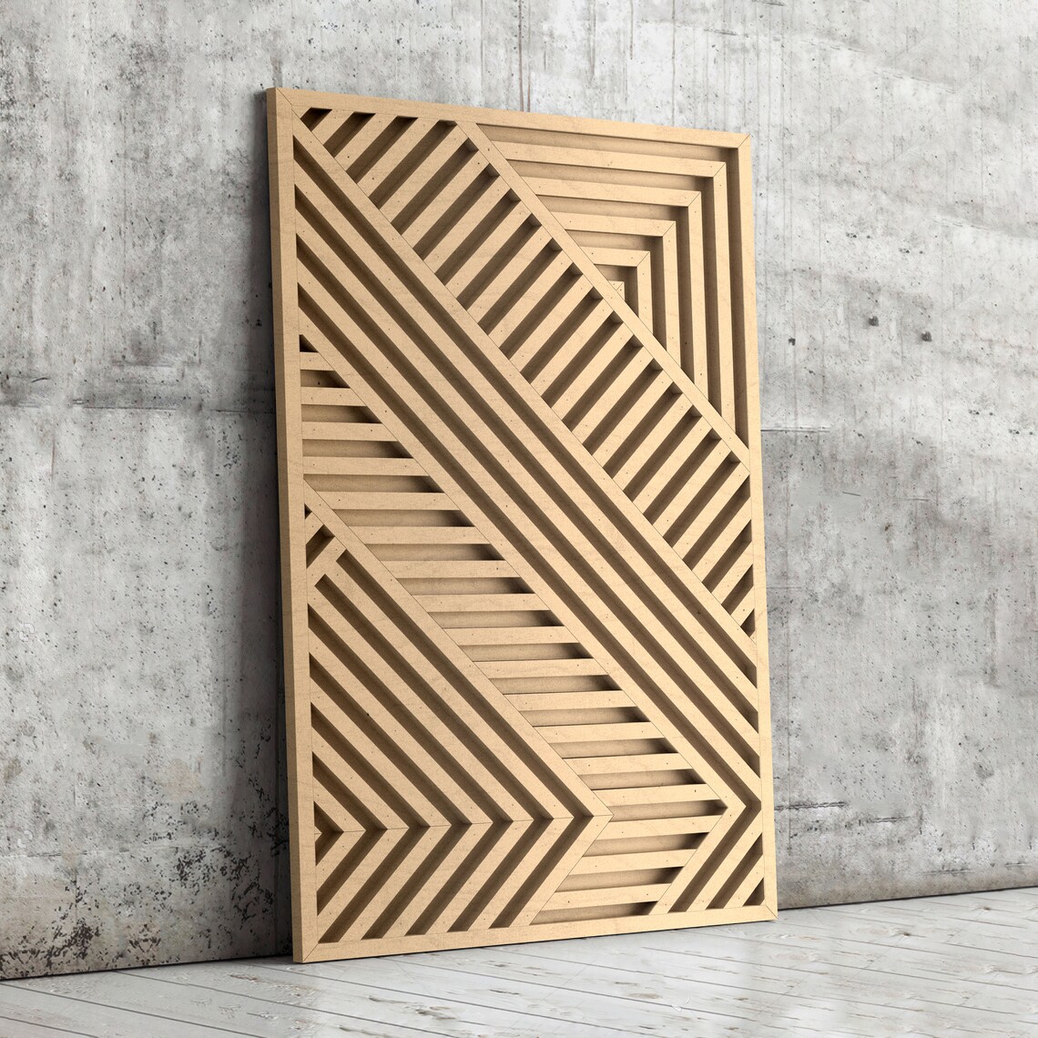 Geometric Wood Wall Art Abstract Wooden Wall Art Modern Etsy