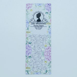 Bookmark Bridgerton - Lady Whistledowns Society Papers