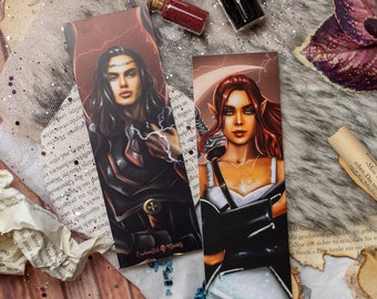 Marcapáginas Crescent City - Bryce & Hunt motivo reversible