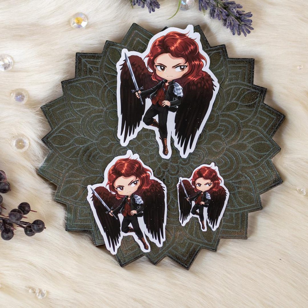 Sticker the Serpent and the Wings of Night / Crowns of Nyaxia Raihn Etsy