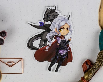 Sticker Throne of Glass - Manon & Abraxos