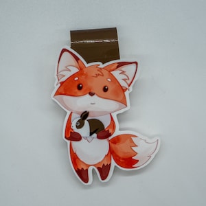Magnetic bookmark Fridolin and his cuddly rabbit