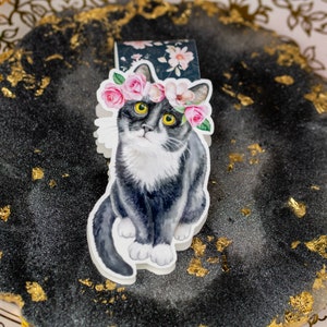 Magnetic bookmark cat Lulu