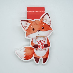 Magnetic bookmark Love in a Jar Fox Fridolin