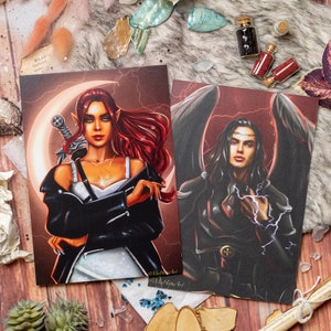 Ilustración Crescent City - Bryce & Hunt motivo reversible