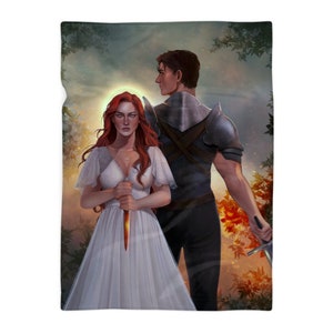 Fleece Blanket Blood and Ash - Poppy and Casteel