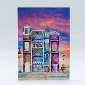 Carte postale Ville des livres