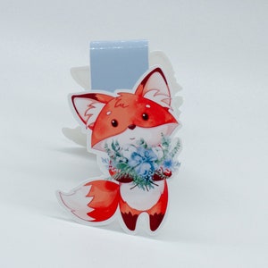 Winterblossoms Fox Fridolin magnetic bookmark