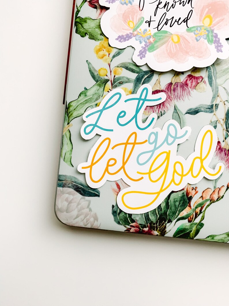 Let Go Let God Sticker: Waterproof Christian Decal - Etsy