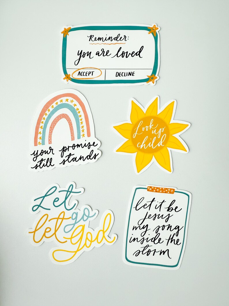 Let Go Let God Sticker: Waterproof Christian Decal - Etsy