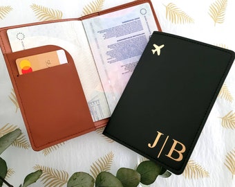 Reisepasshülle | Passhülle personalisiert | Reisepass Cover | Hülle personalisiert mit Name oder Initialen