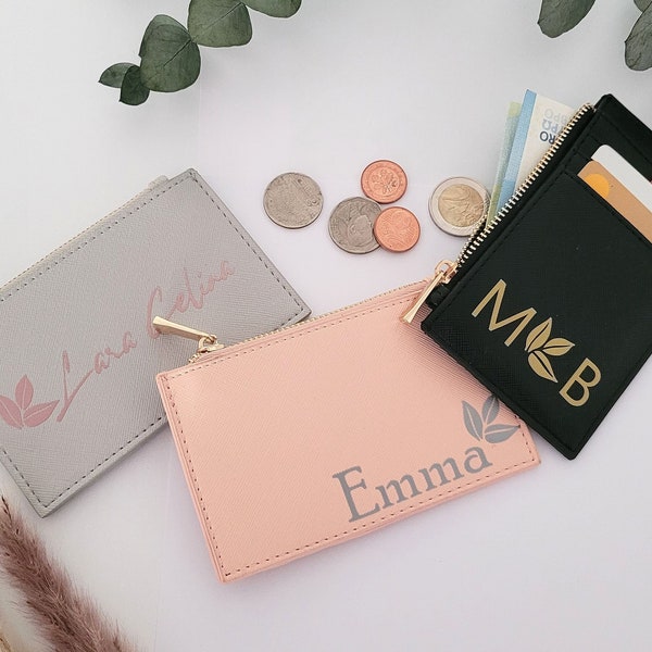 Personalized Wallet | Wallet with name or initials | Gift | Card case | Wallet | Card holder | Birthday present