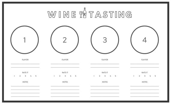 Free Printable Wine Tasting Sheets FREE PRINTABLE TEMPLATES