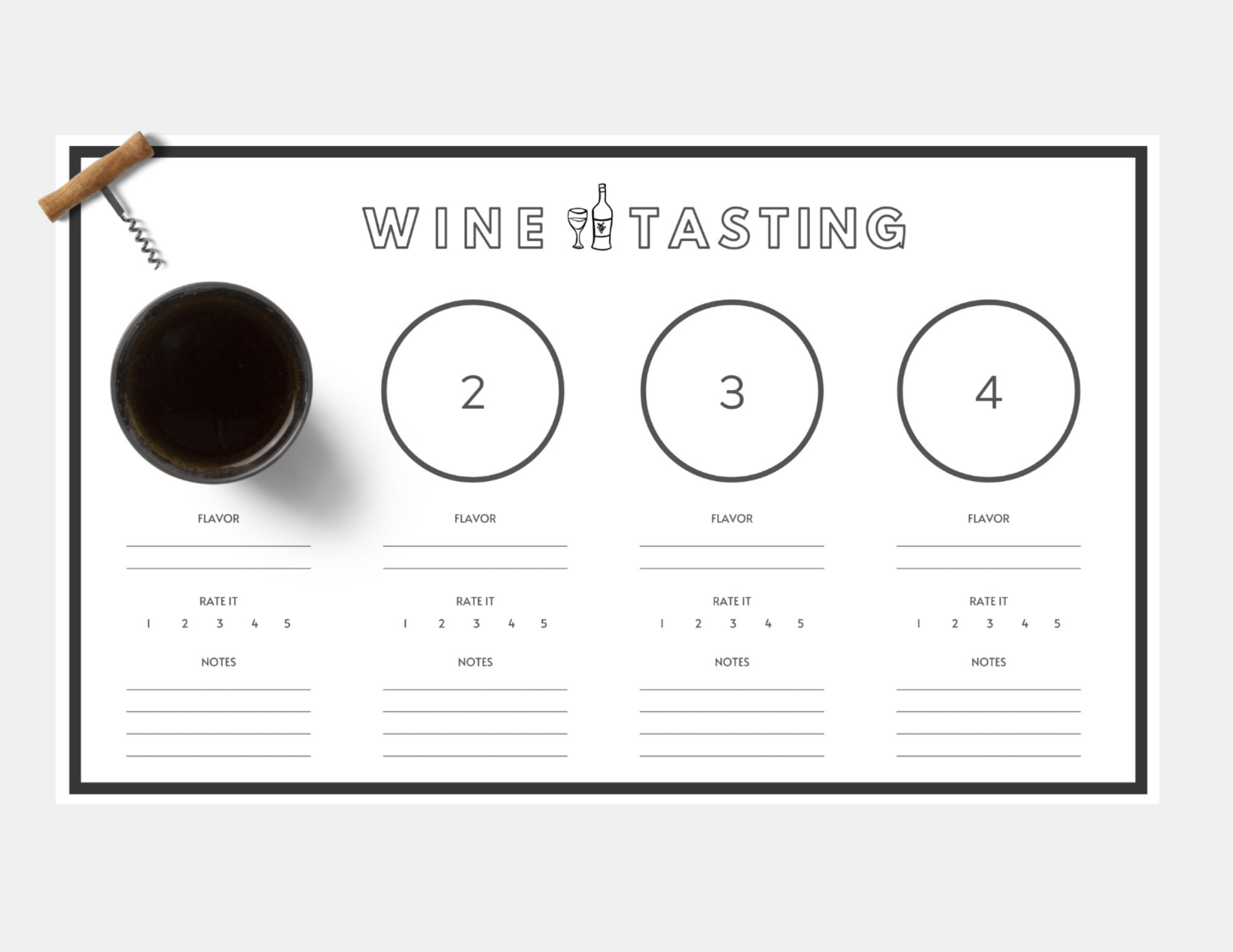 Free Printable Wine Tasting Sheets Printable Templates