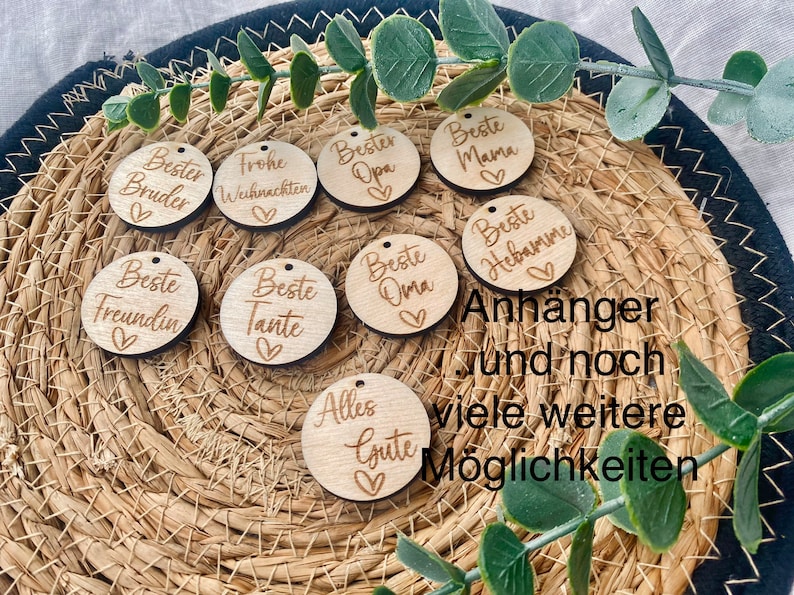 Kugelschreiber aus Holz personalisiert für jeden Anlass perfektes Geschenk zum Geburtstag oder an Weihnachten mit Geschenkverpackung Bild 4