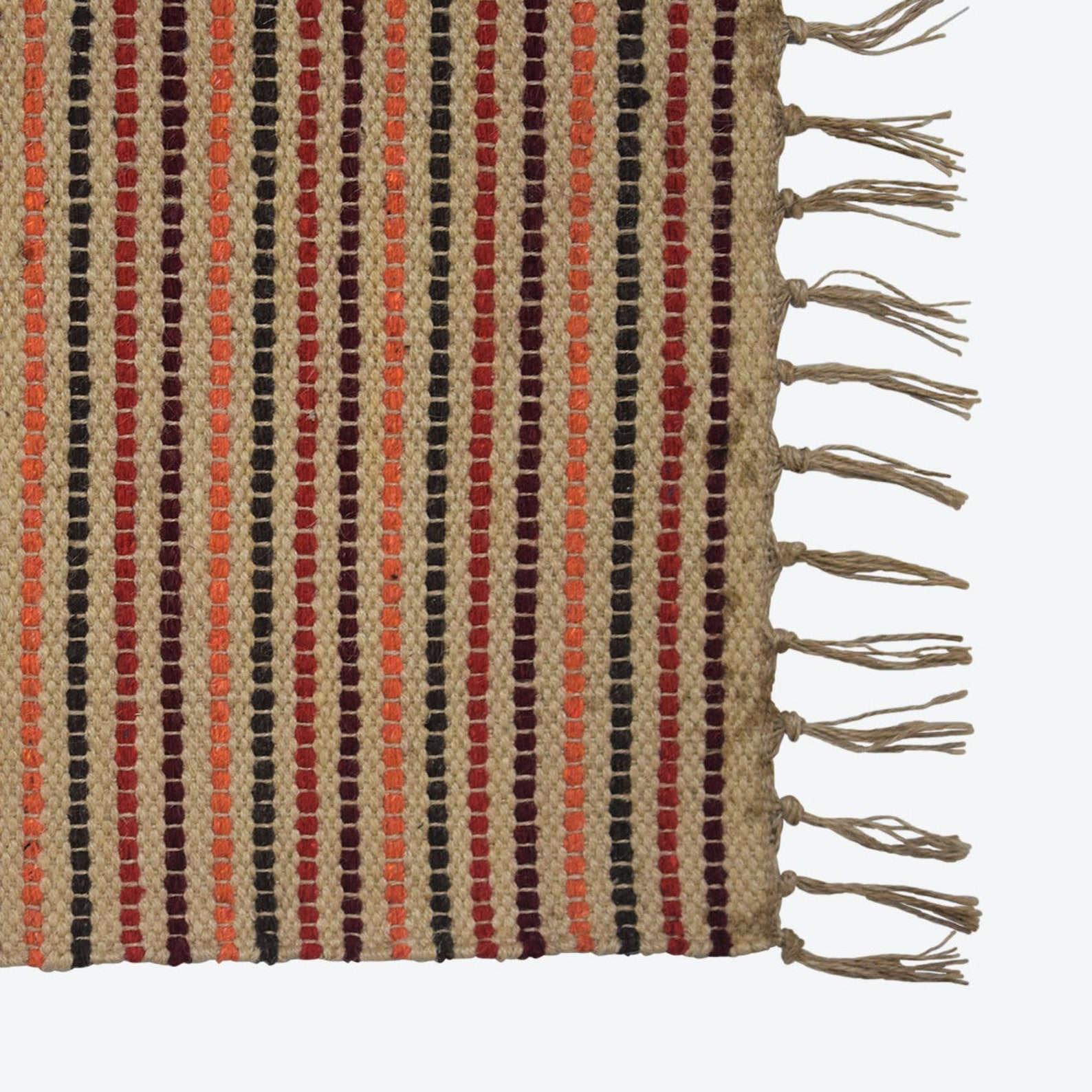 Handloom Area Rug 90x150cm Recycled Jute & Cotton Etsy UK