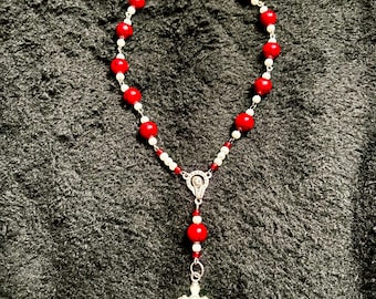 Red Quartz Car Rosary