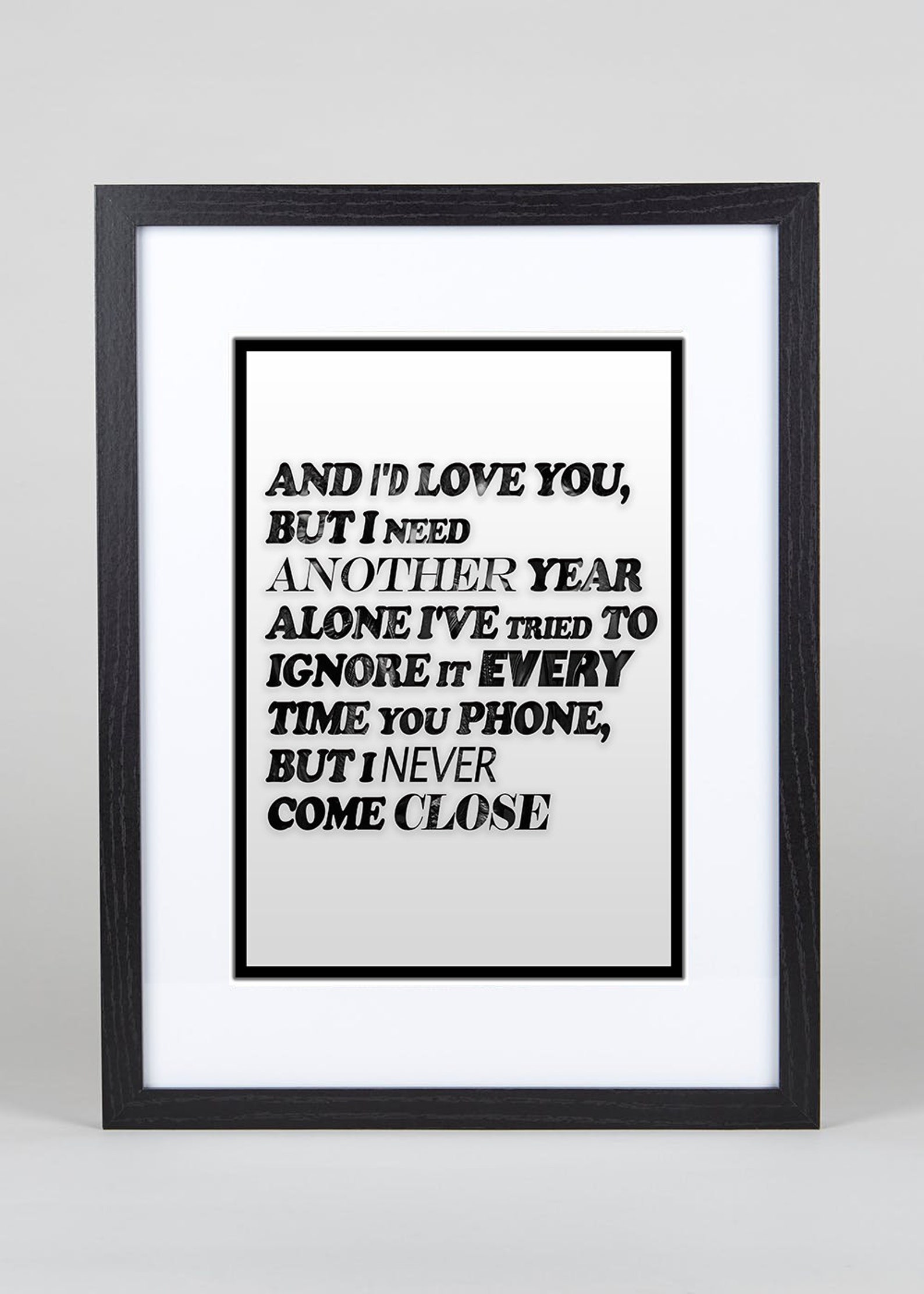 Catfish and the Bottlemen 7 Lyrics Print Poster Wall Art Decor Etsy