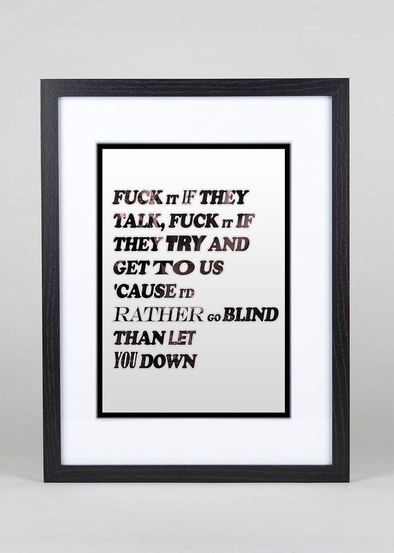 Catfish and the Bottlemen Cocoon Lyrics Print Poster Wall Art Etsy