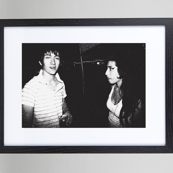 Alex Turner (Arctic Monkeys) & Amy Winehouse  print poster wall art decor retro indie band music concert gift A3 A4