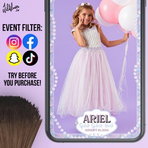 Filtr na Instagramie Syrenka, Soczewki na Snapchacie Ariel Pearl, Fantazyjne efekty na TikToku na imprezę, na wesele, urodziny, wydarzenie - Dostosuj nazwy, szczegóły