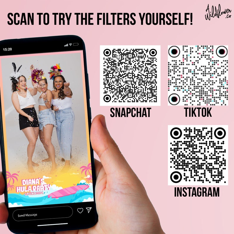 Hawaii Beach Instagram Filter, Birthday Snapchat Lenses, Surfboard