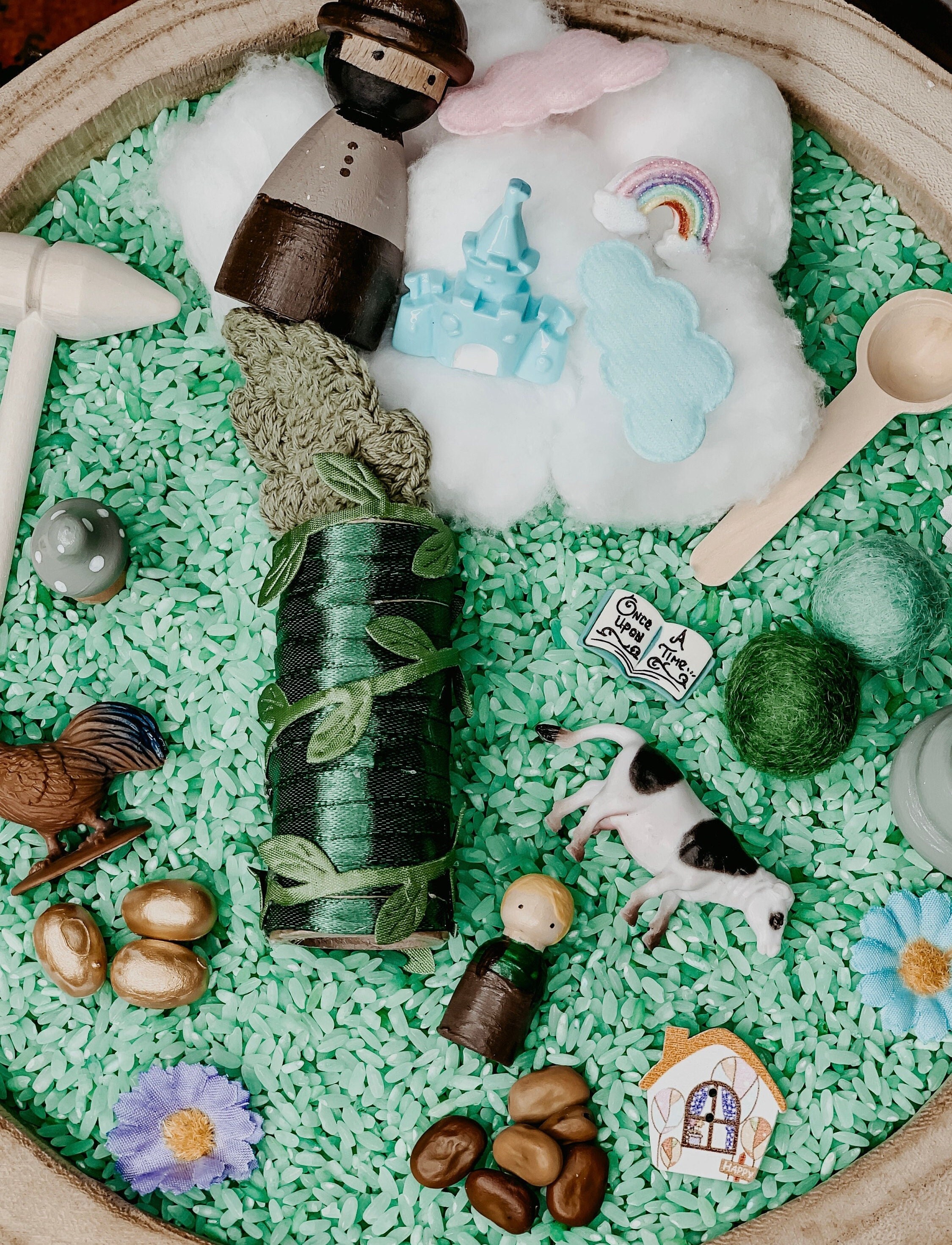 Jack and the Beanstalk Sensory Bin Jack and the Beanstalk Book