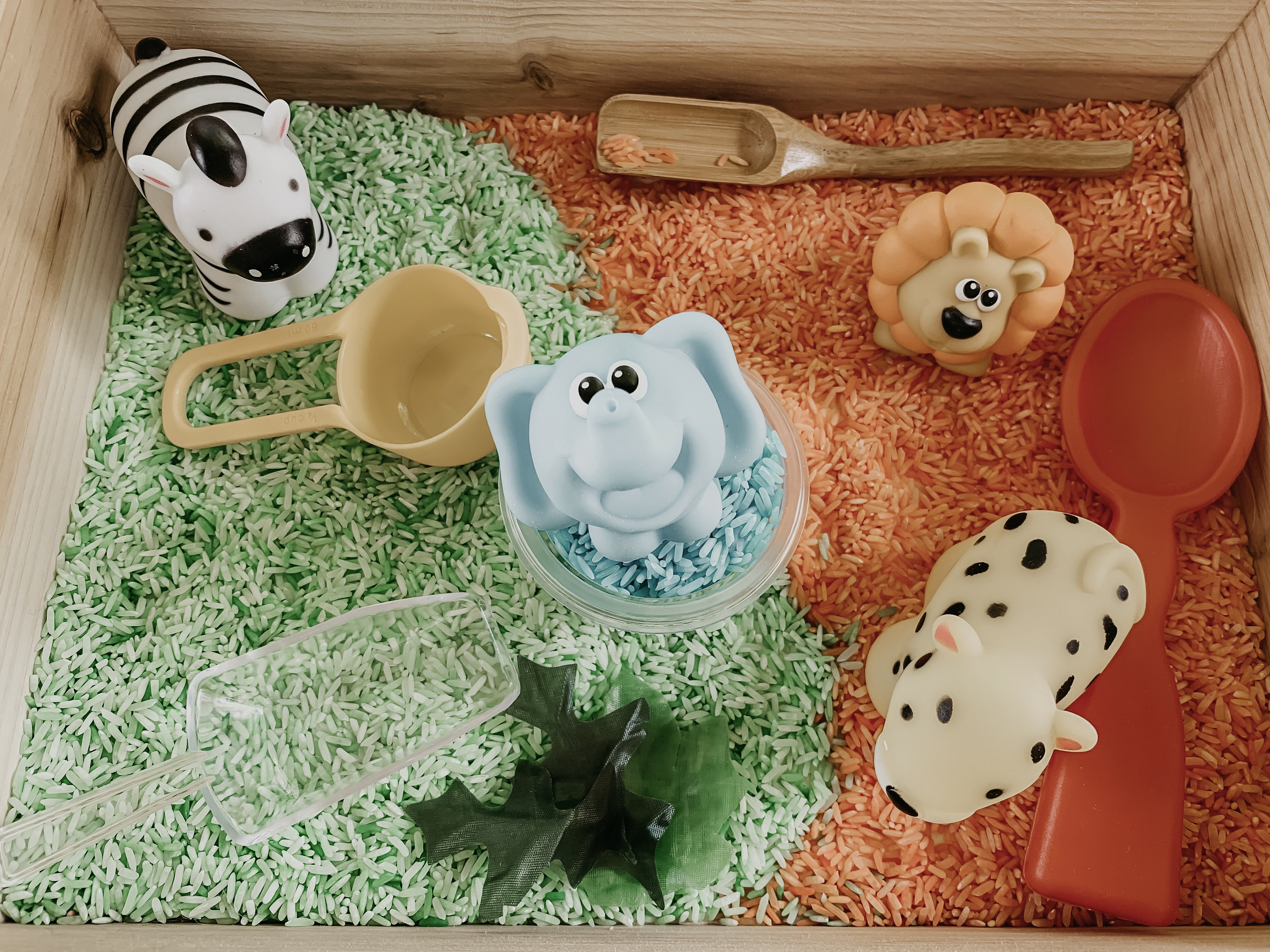 TODDLER SAFE Feed the Zoo Animals Sensory Bin 2 Options Etsy Australia