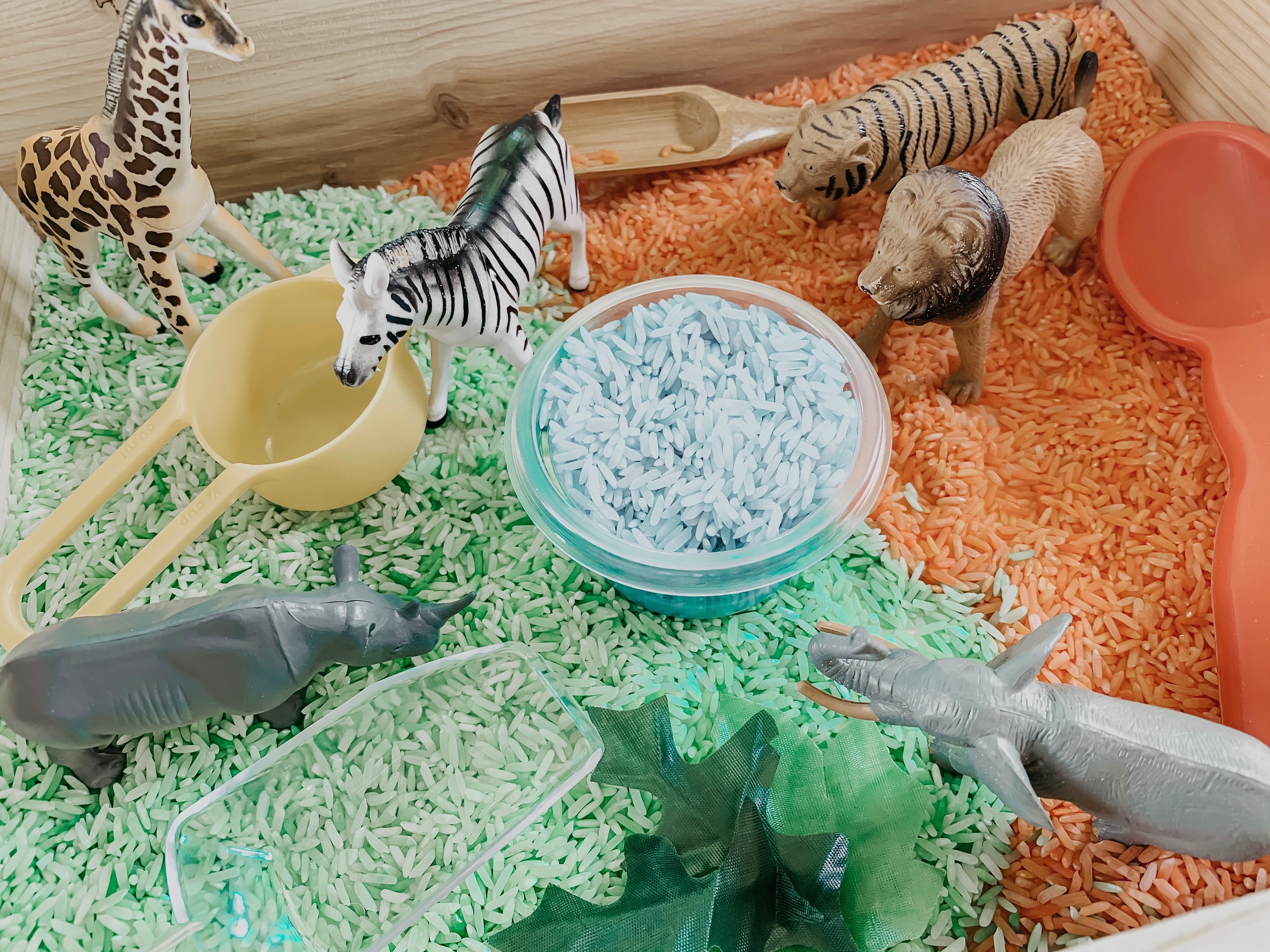 TODDLER SAFE Feed the zoo animals sensory bin 2 options Etsy