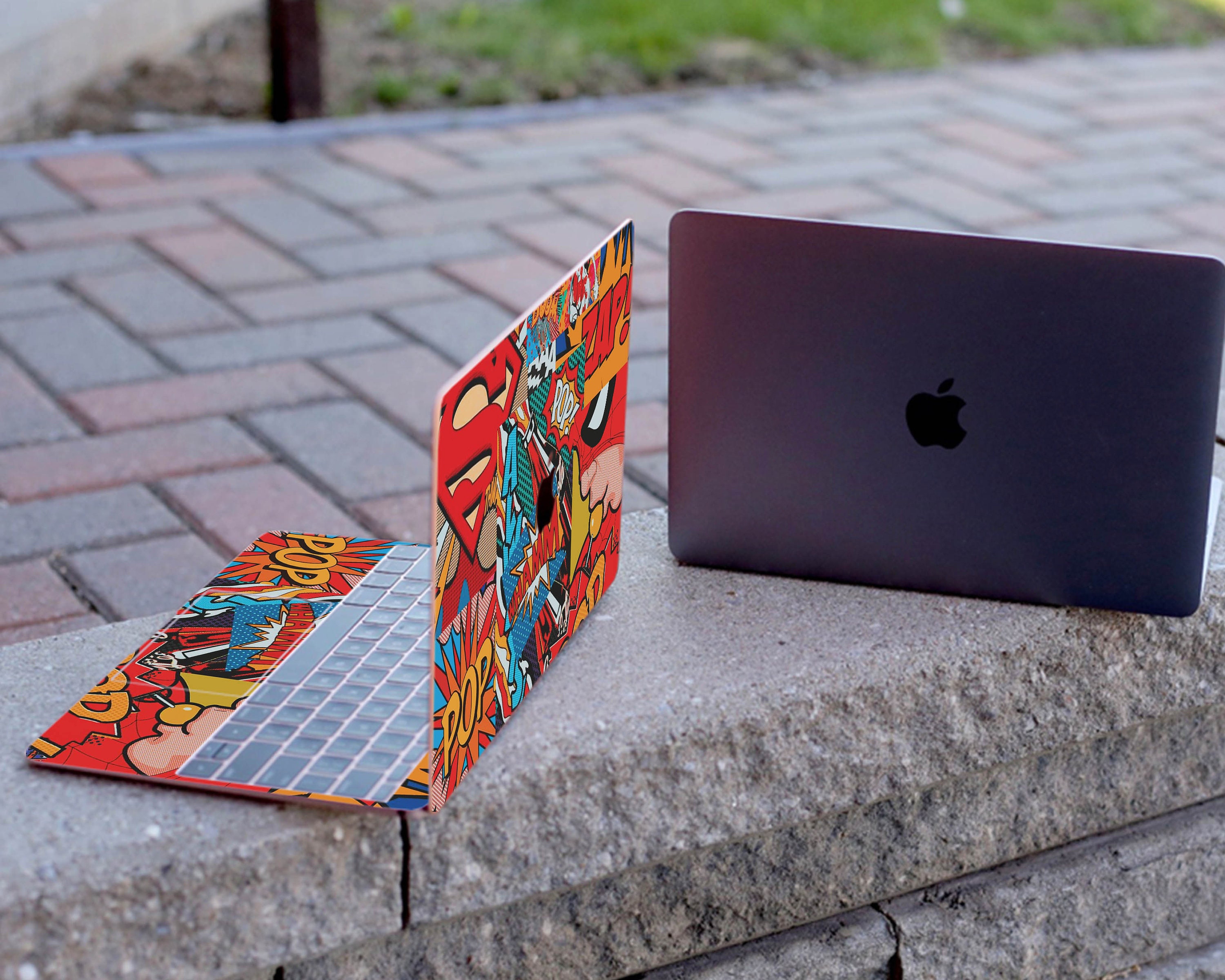 Сomic MacBook Skin Red MacBook pro 13 Skin MacBook Air 13 Skin Etsy