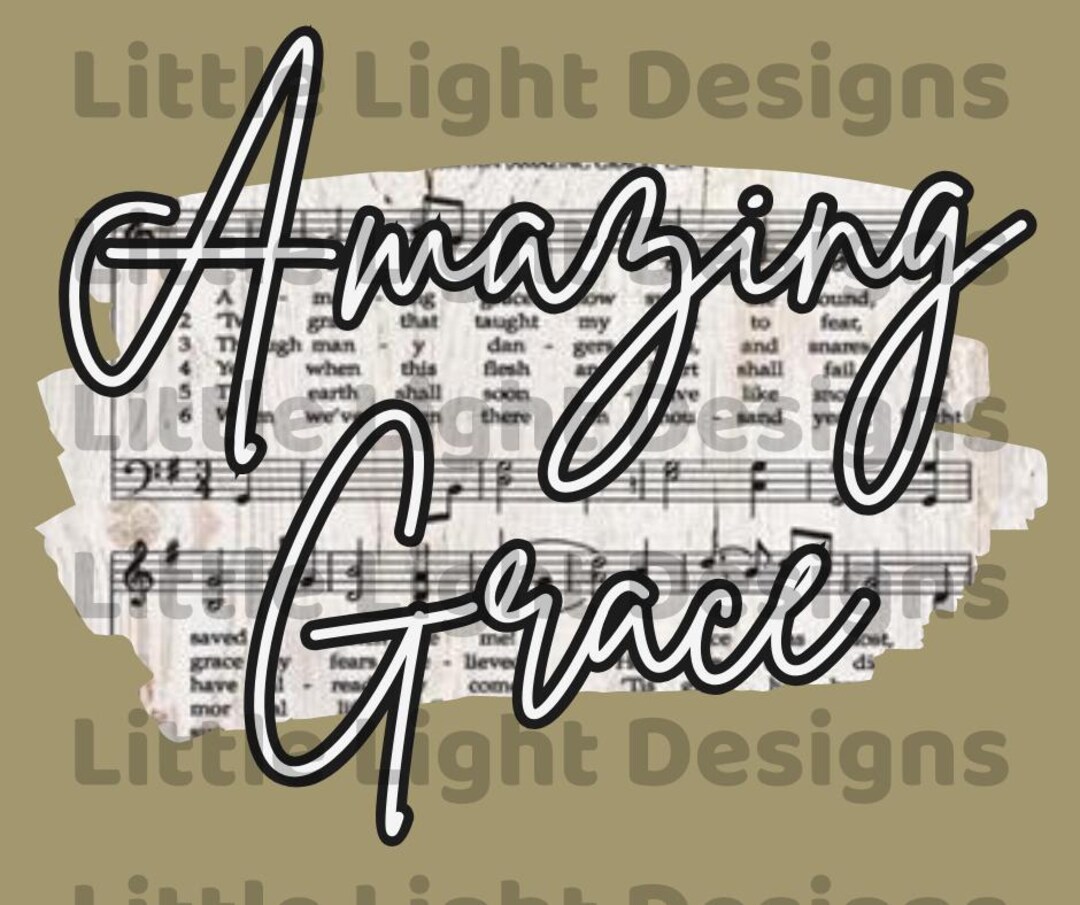 Amazing Grace SVG | Christian Digital Download | Faith-based Typography ...