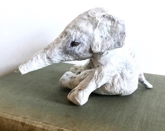 Small papier-mache elephant