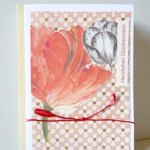 Beautiful tulip greeting card