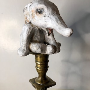 Small elephant made of papier-mâché