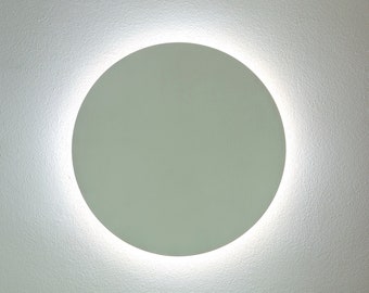 Round Wood Wall Lamp: Minimalist Plug-In Sconce