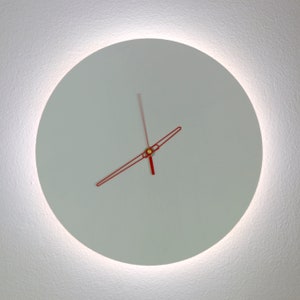 Wooden wall lamp & clock, Unique Wall Clock, Round wall lamp, Round wood sconce with clock, Minimalist lamp, Minimalist clock, Sconce lamp