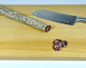 Tabla de cortar de madera de roble: tabla de servir charcutería de doble cara