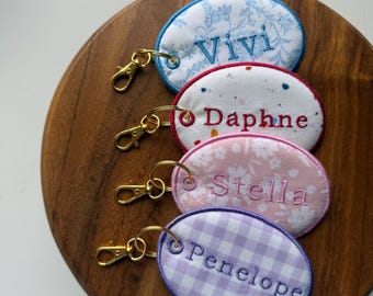Embroidered Personalized Bag Tag