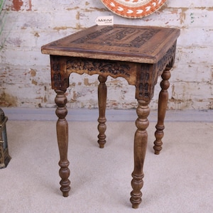 Mesa auxiliar rectangular de madera de mango Erki imagen 9